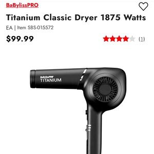 BaBylissPRO Titanium Classic Hair Dryer